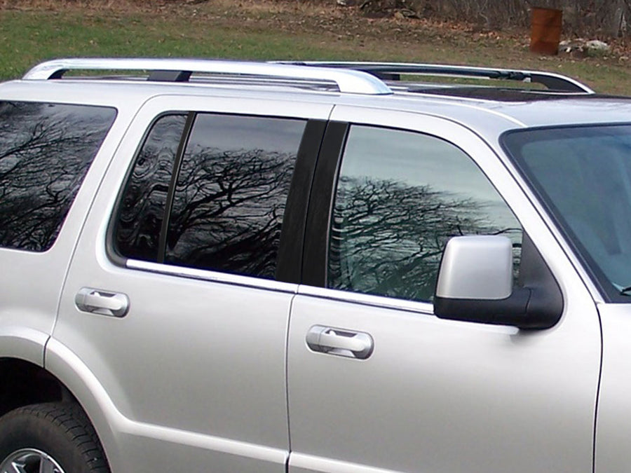 lincoln aviator 2003-2005 Matte Black Pillar Cover Diagram