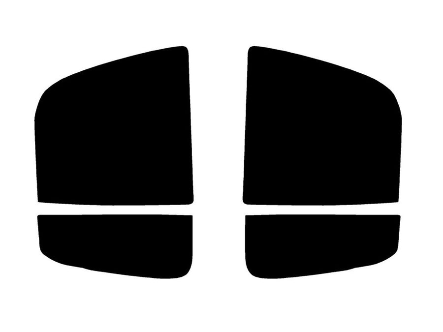 aviator Precut Tail Light Tint Diagram
