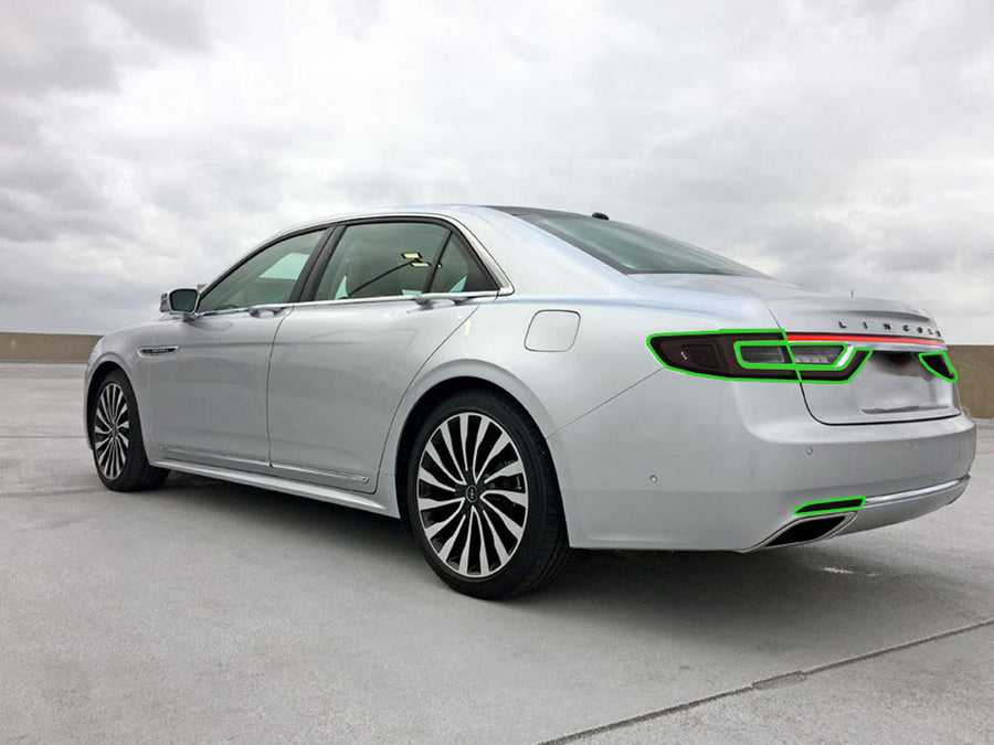 continental Tail Light Tint Installation Points