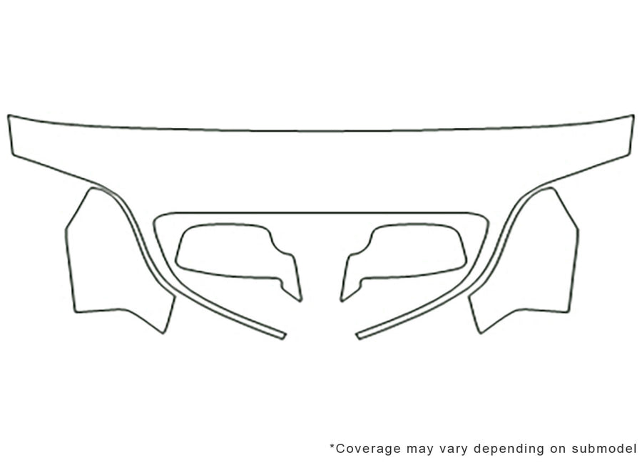 ls 3M Clear Bra Hood Precut PPF Diagram