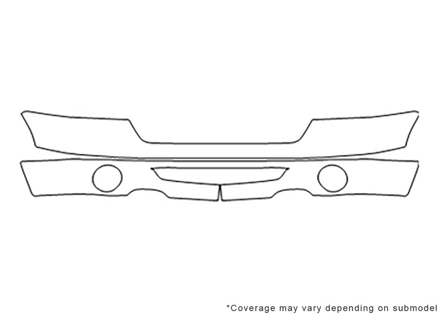 mark lt Avery Dennison Clear Bra Bumper Precut PPF Diagram