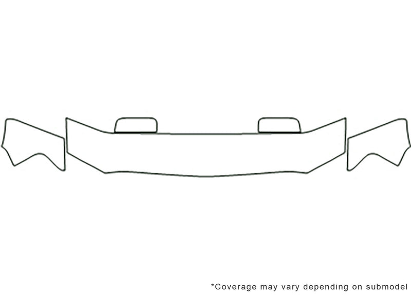 mark lt 3M Clear Bra Hood Precut PPF Diagram