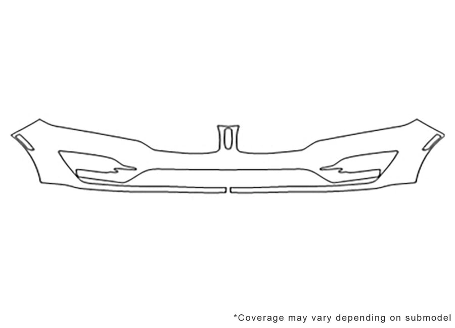 mkc 3M Clear Bra Bumper Precut PPF Diagram