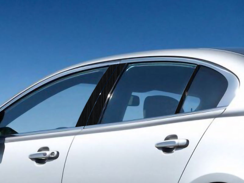 lincoln mks 2009-2016 Brushed Aluminum Black Pillar Cover Diagram