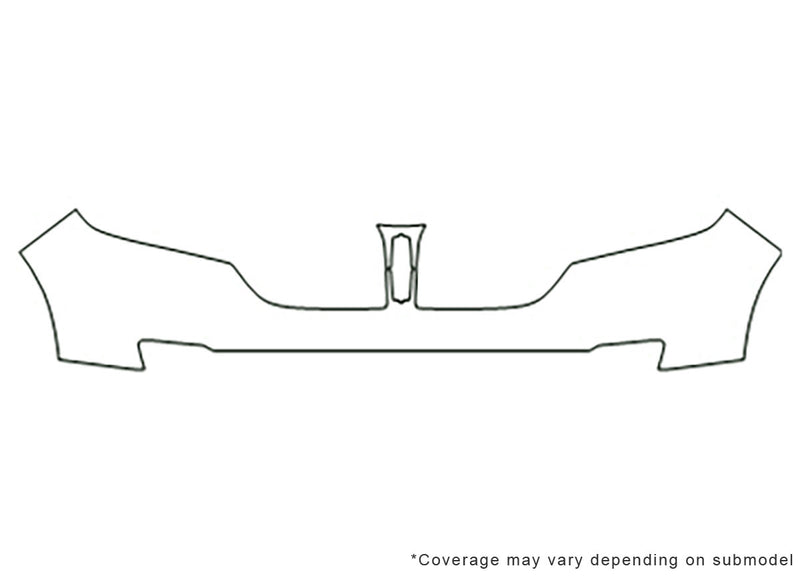 mkx Avery Dennison Clear Bra Bumper Precut PPF Diagram