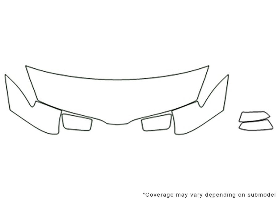 mkx 3M Clear Bra Hood Precut PPF Diagram