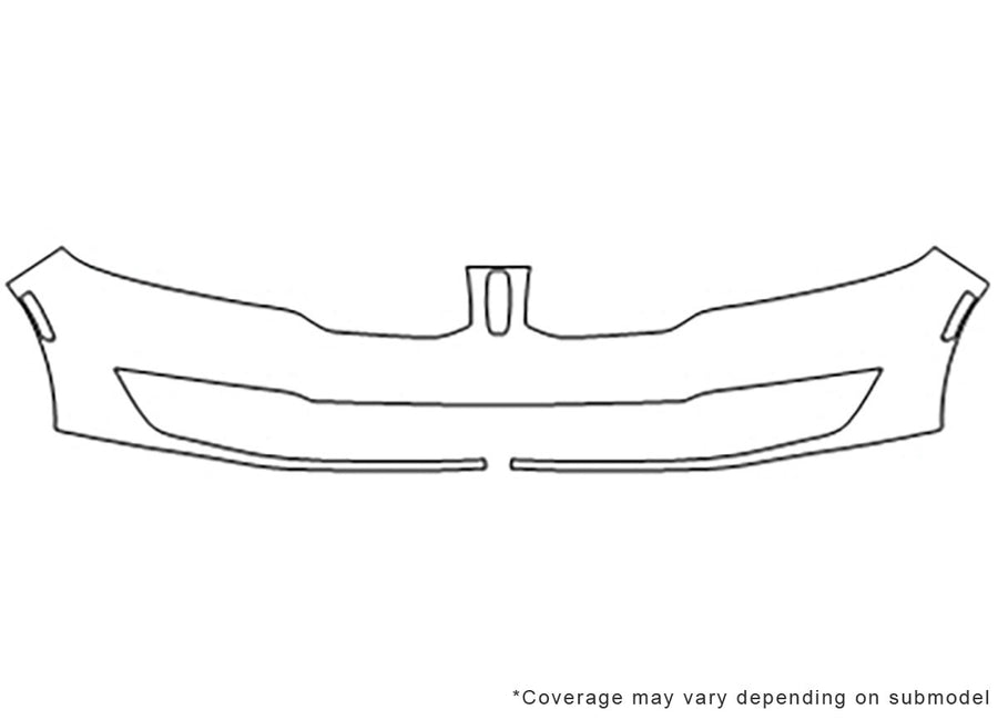 mkx Avery Dennison Clear Bra Bumper Precut PPF Diagram
