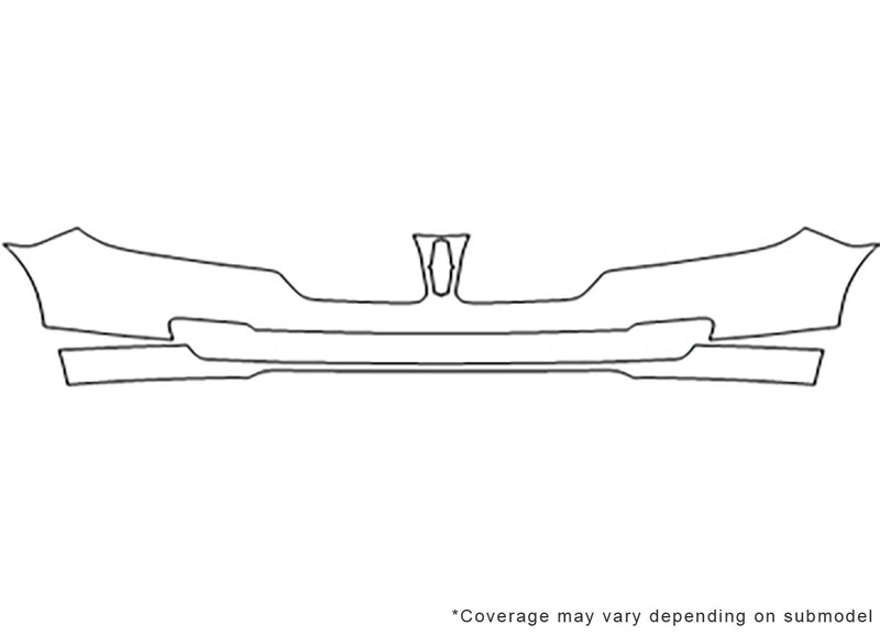mkz Avery Dennison Clear Bra Bumper Precut PPF Diagram
