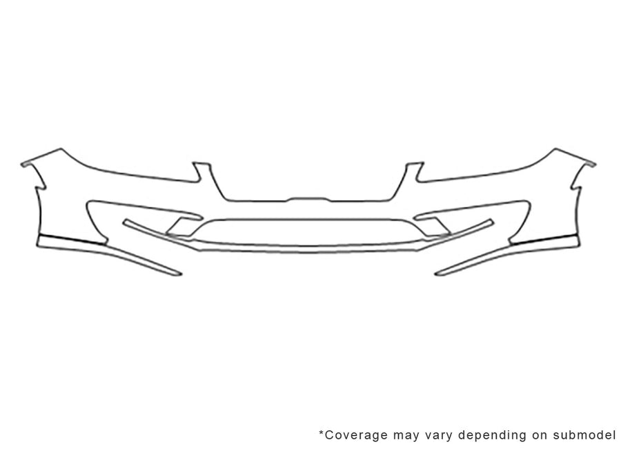 mkz Avery Dennison Clear Bra Bumper Precut PPF Diagram