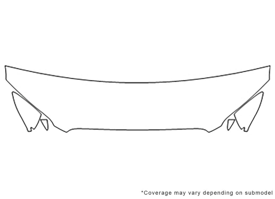 mkz Avery Dennison Clear Bra Hood Precut PPF Diagram