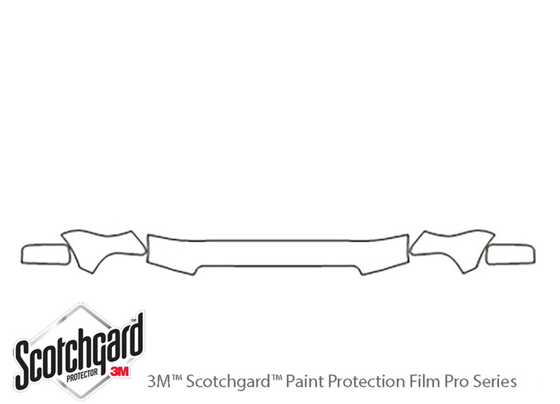 navigator 3M Clear Bra Hood Precut PPF Diagram