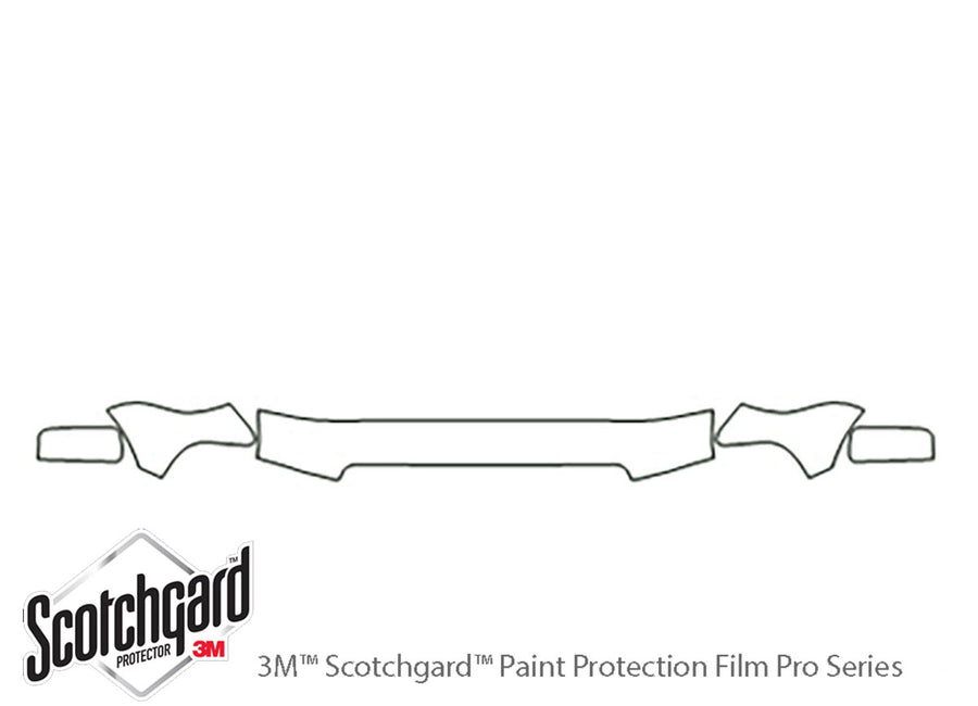 navigator 3M Clear Bra Hood Precut PPF Diagram