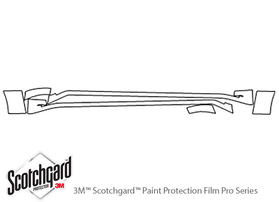 navigator 3M Clear Bra Door Cup Precut PPF Diagram