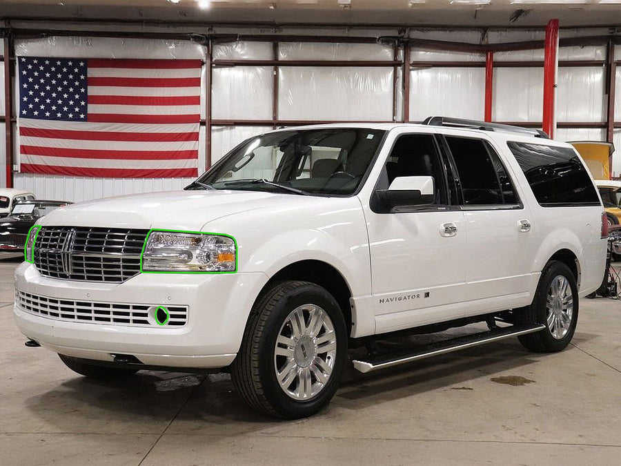 lincoln navigator 2007-2014 Headlight Protection Installation Location
