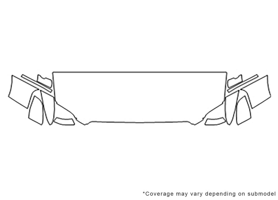 navigator 3M Clear Bra Hood Precut PPF Diagram