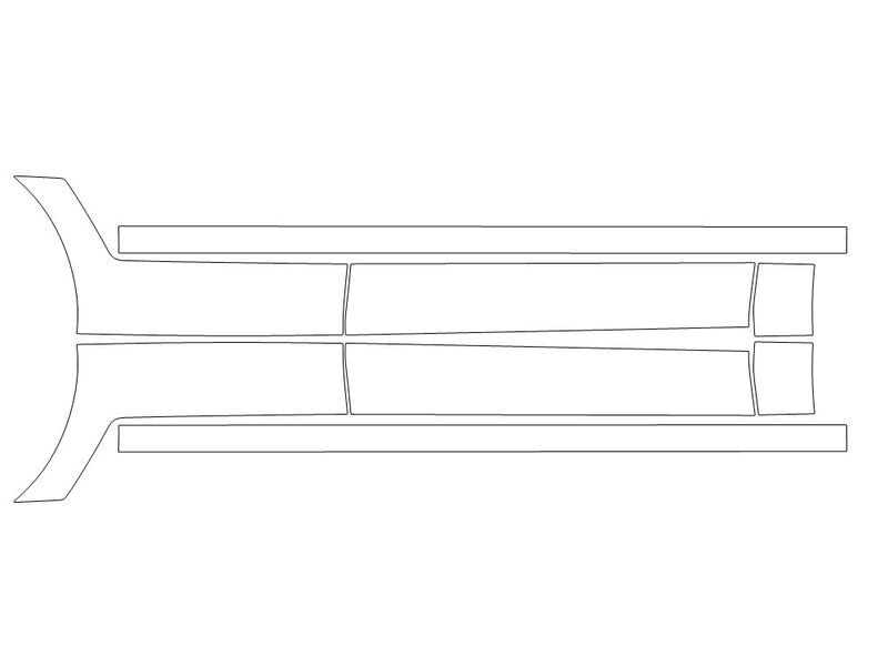 navigator 3M Clear Bra Door Cup Precut PPF Diagram