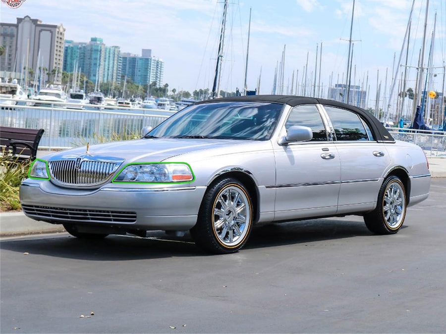 lincoln town car 2003-2011 Headlight Protection Installation Location