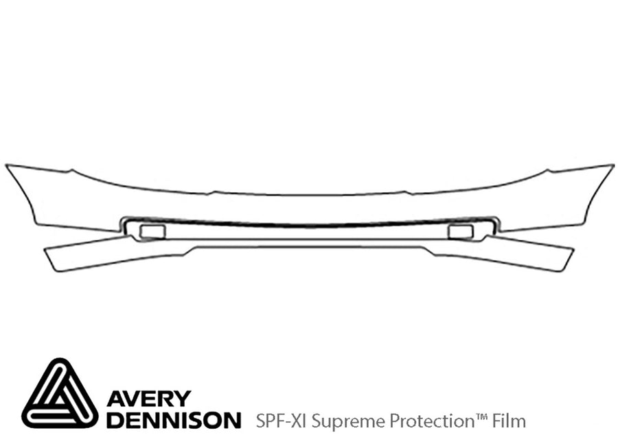 zephyr Avery Dennison Clear Bra Bumper Precut PPF Diagram