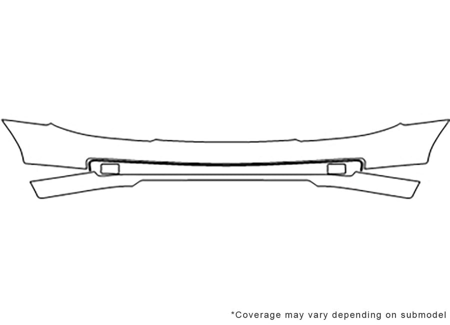 zephyr Avery Dennison Clear Bra Bumper Precut PPF Diagram