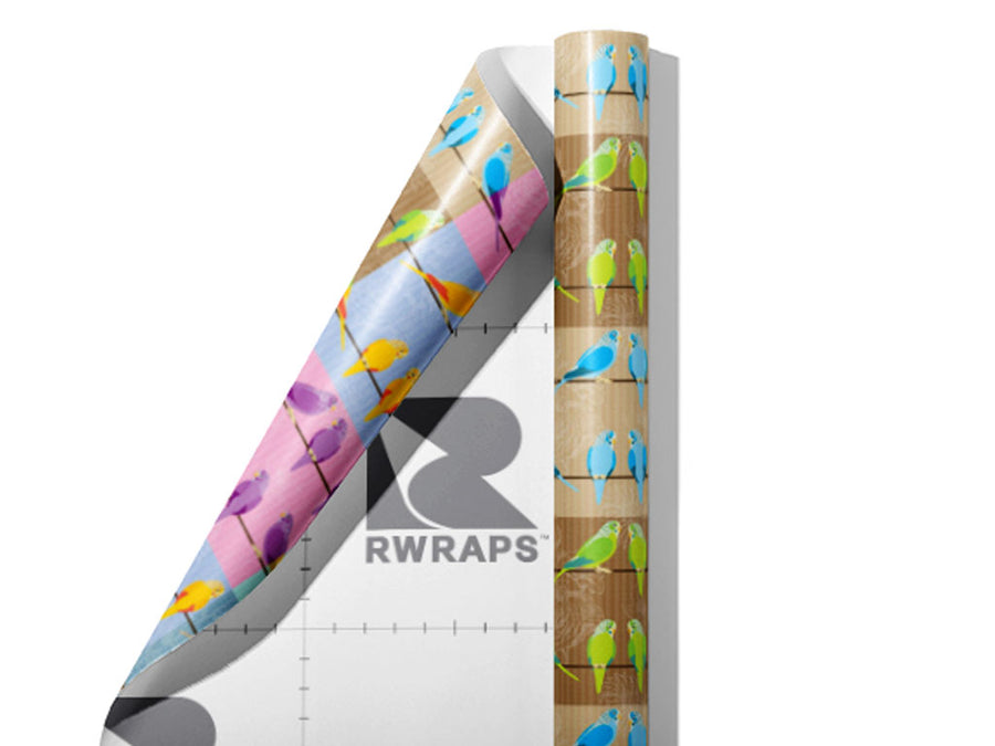 Line Busy Birds Wrap Film Sheets~Rwraps Series 914 Line Busy Birds Scrolled Sheet~3
