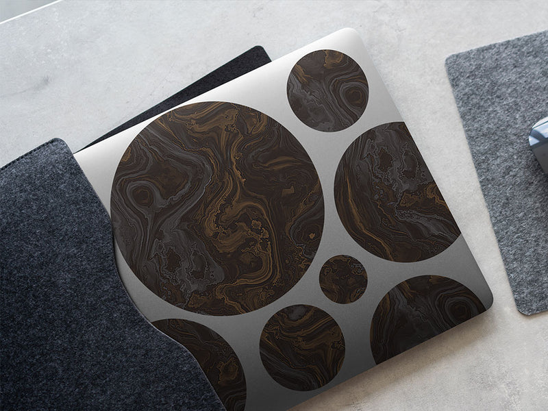 liquid agate epoxy resin DIY Laptop Stickers