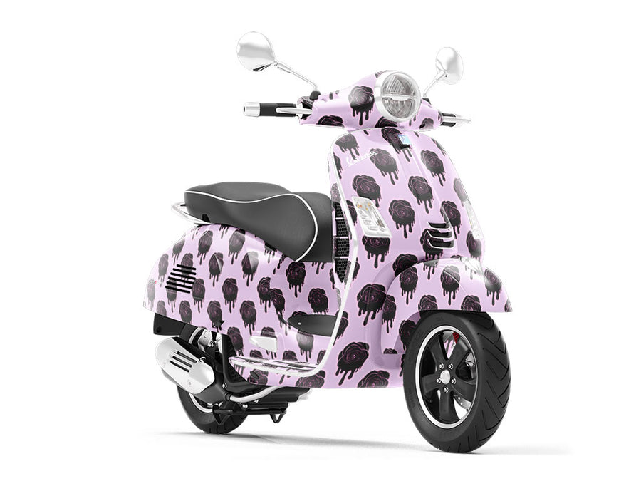 Liquid Rose Gothic Vespa Scooter Wrap Film