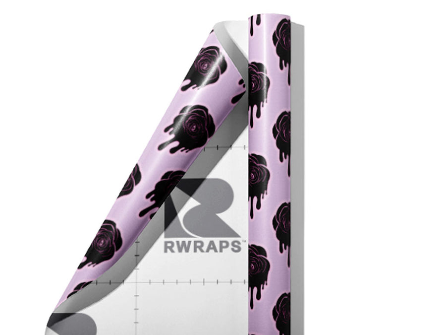 Liquid Rose Gothic Wrap Film Sheets~Rwraps Series 914 Liquid Rose Gothic Scrolled Sheet~3