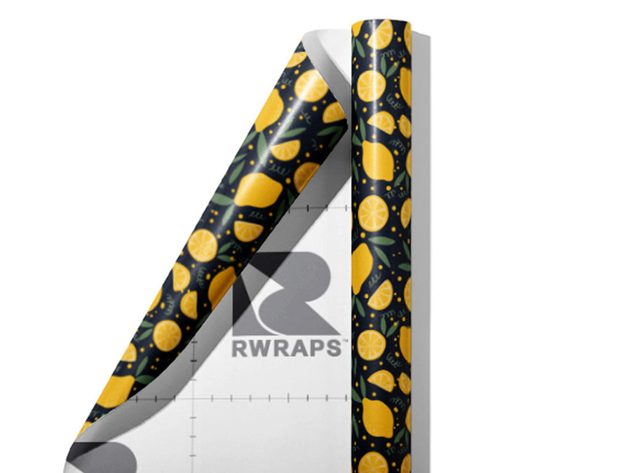 Lisbon Juice Fruit Wrap Film Sheets~Rwraps Series 914 Lisbon Juice Fruit Scrolled Sheet~3