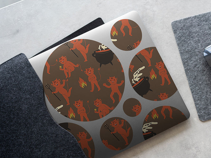 little devil halloween DIY Laptop Stickers