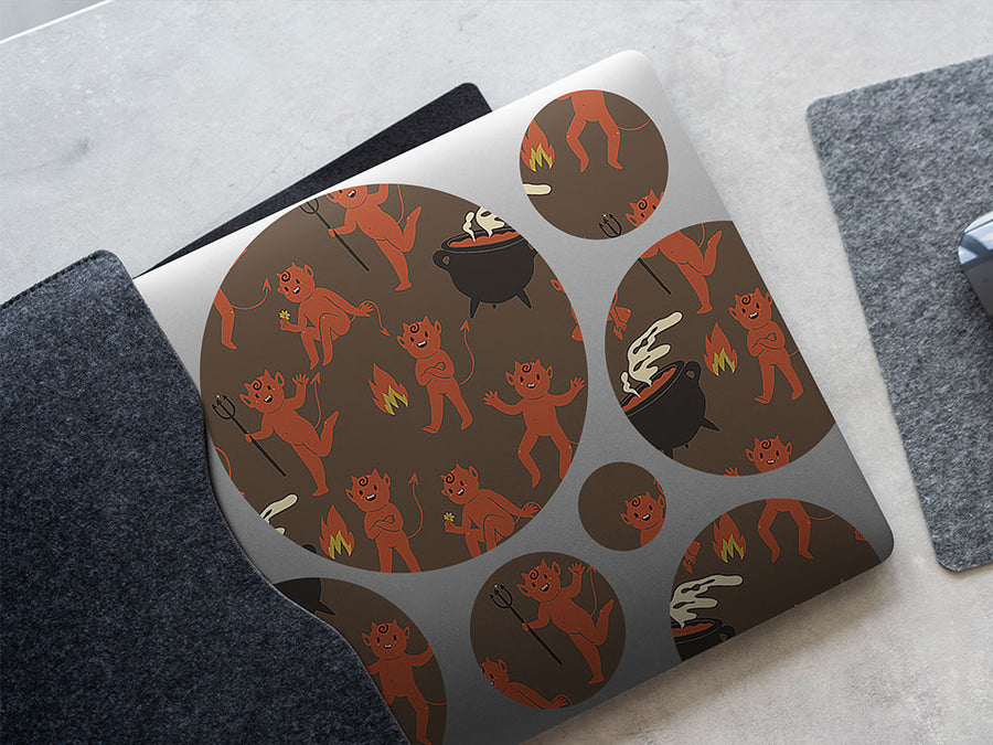 little devil halloween DIY Laptop Stickers