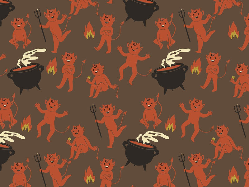 Little Devil Halloween Vinyl Wrap Pattern~Rwraps Series 914 Digitally Printed Vinyl Wrap~0