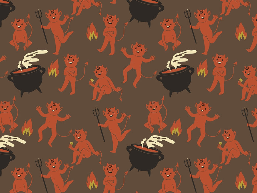 Little Devil Halloween Vinyl Wrap Pattern~Rwraps Series 914 Digitally Printed Vinyl Wrap~0