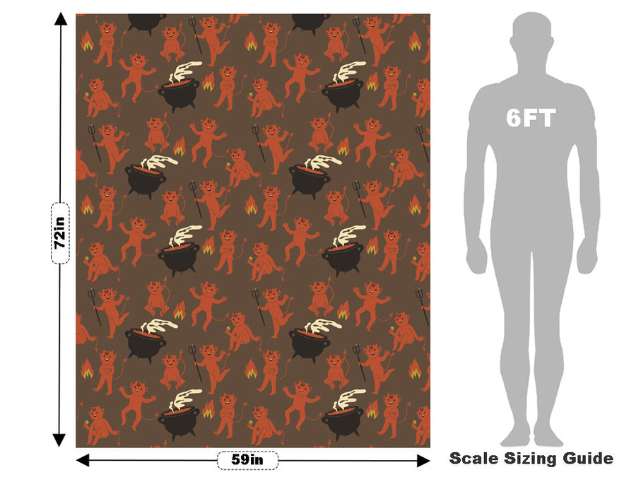 Little Devil Halloween Vehicle Wrap Scale~Rwraps Series 914 Little Devil Halloween Measurements~1