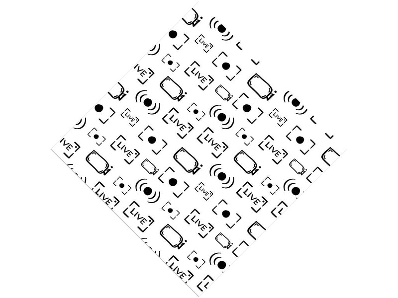 Live Stream Technology Vinyl Wrap Pattern