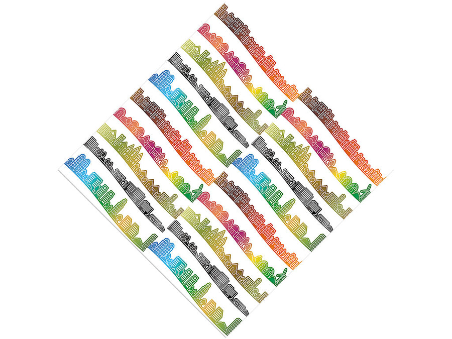 Living Choices Cityscape Vinyl Wrap Pattern