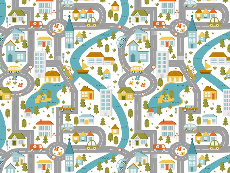 Local Roads Toy Room Vinyl Wrap Pattern~Rwraps Series 914 Digitally Printed Vinyl Wrap~0