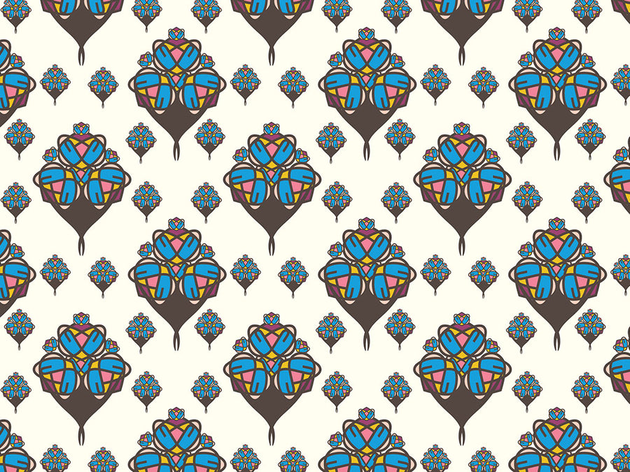 Lonely Hearts Art Deco Vinyl Wrap Pattern~Rwraps Series 914 Digitally Printed Vinyl Wrap~0