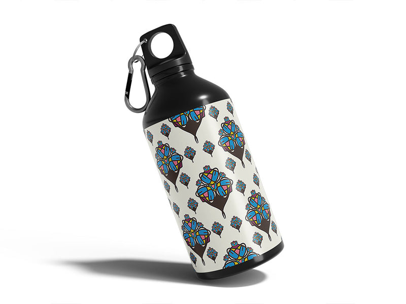lonely hearts art deco Water Bottle DIY Stickers