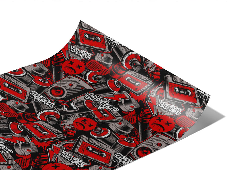 Long Run Graffiti Vinyl Wraps~Rwraps Series 914 Digitally Printed Vinyl Wrap~0