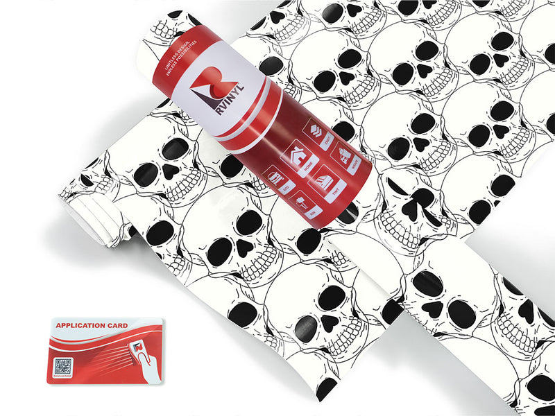 look away skull and bones Craft Vinyl Roll