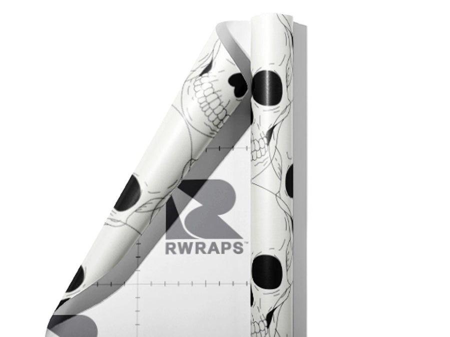 Look Away Halloween Wrap Film Sheets~Rwraps Series 914 Look Away Halloween Scrolled Sheet~3