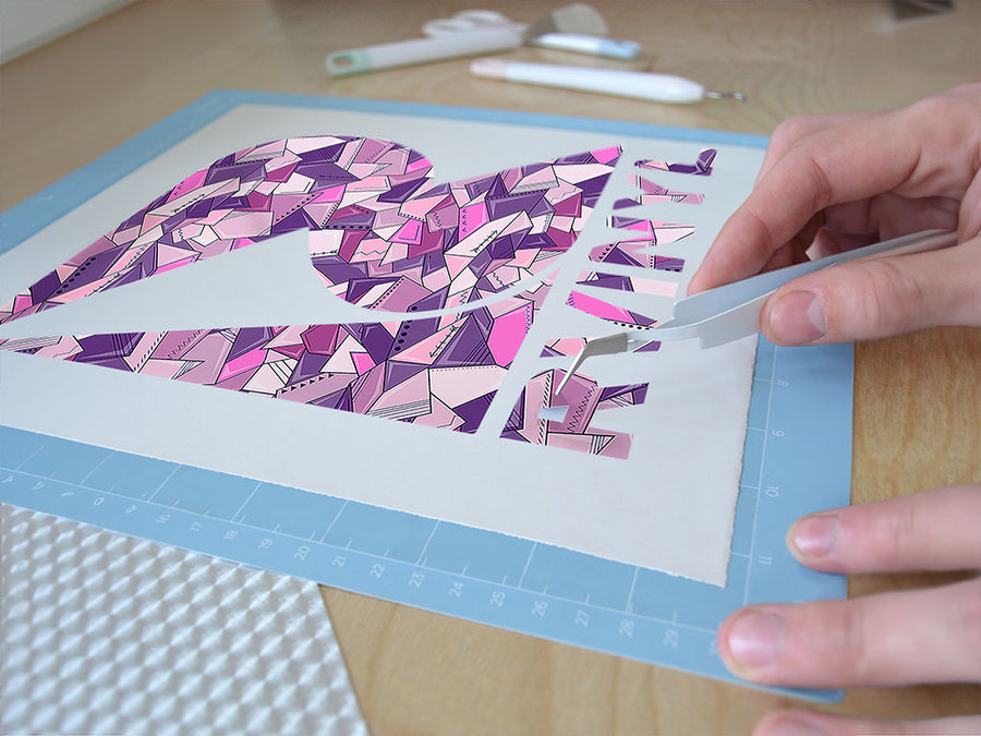 lost fairies mosaic Easy Weed Craft Vinyl