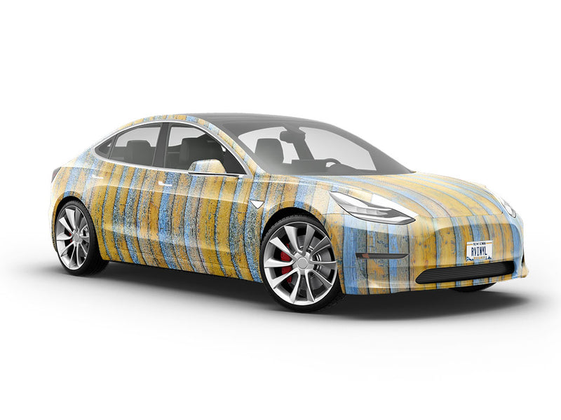 Lost Maya Wood Plank Vehicle Vinyl Wrap