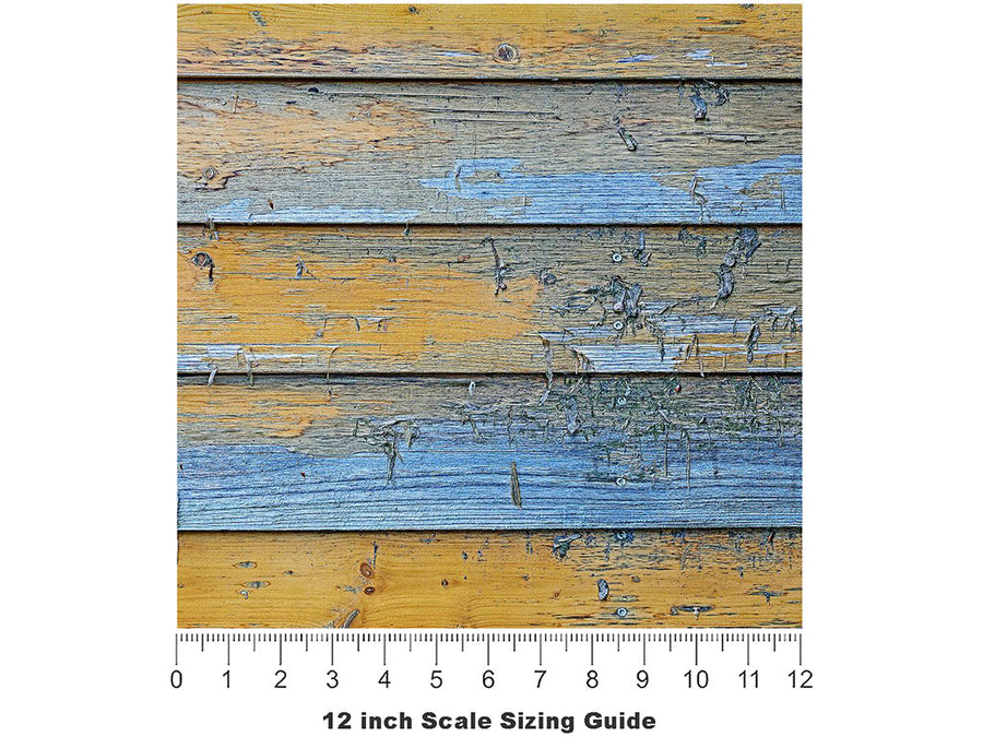Lost Maya Wood Plank Vinyl Film Pattern Size 12 inch Scale~Rwraps Lost Maya Wood Plank Sizing Chart~3