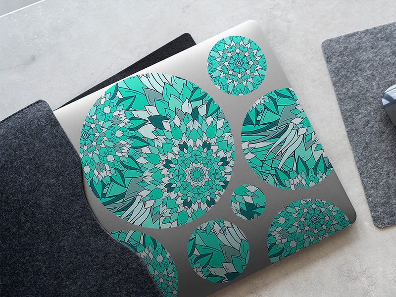 lost oasis floral DIY Laptop Stickers