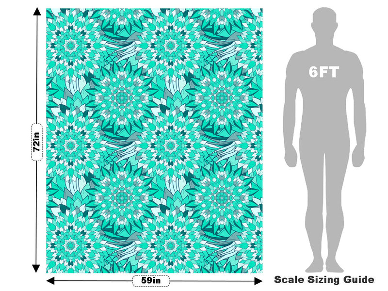 Lost Oasis Floral Vehicle Wrap Scale~Rwraps Series 914 Lost Oasis Floral Measurements~1