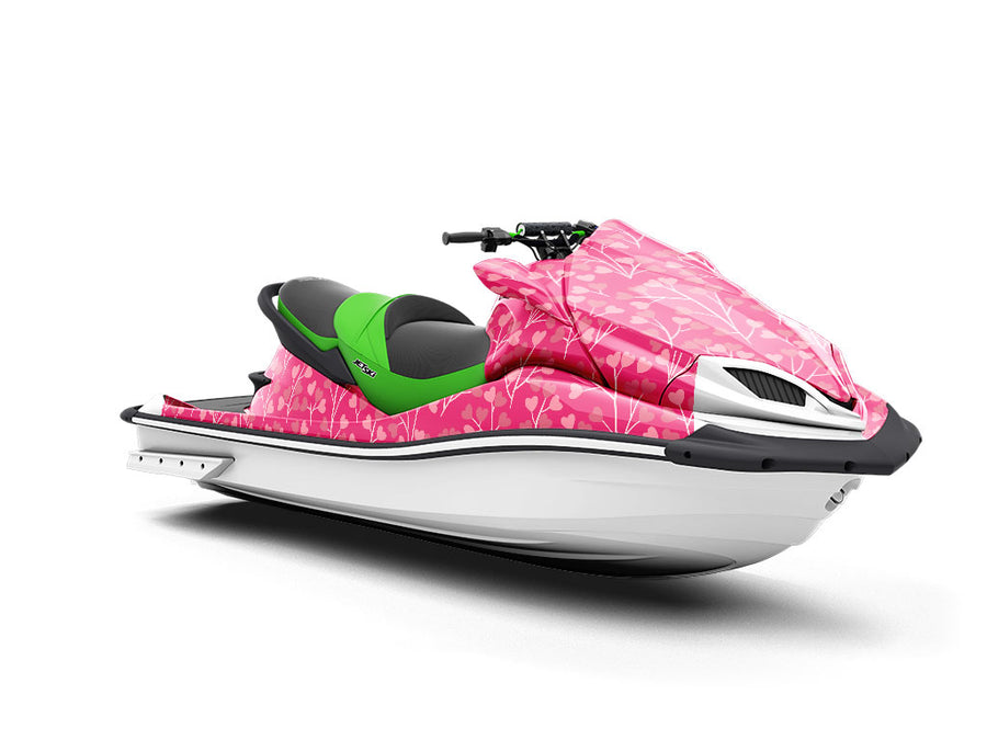 Love Blossom Heart Jet Ski Vinyl Customized Wrap