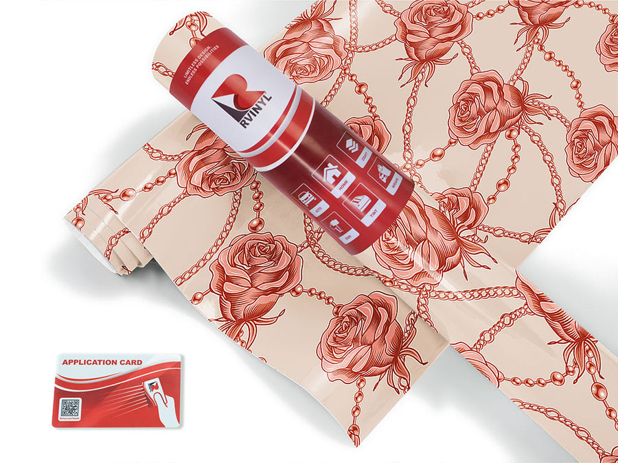love chains floral Craft Vinyl Roll