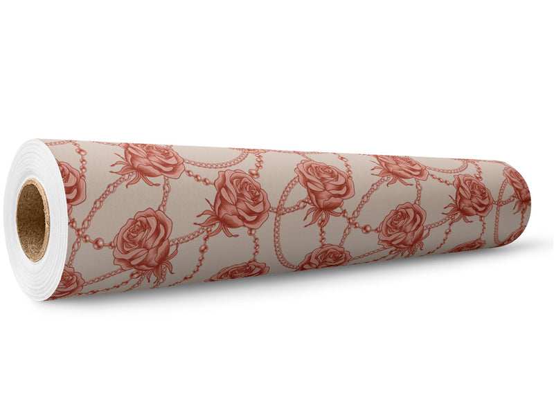 Love Chains Floral Wrap Film Wholesale Roll~Rwraps Series 914 Digitally Printed Vinyl Roll~5