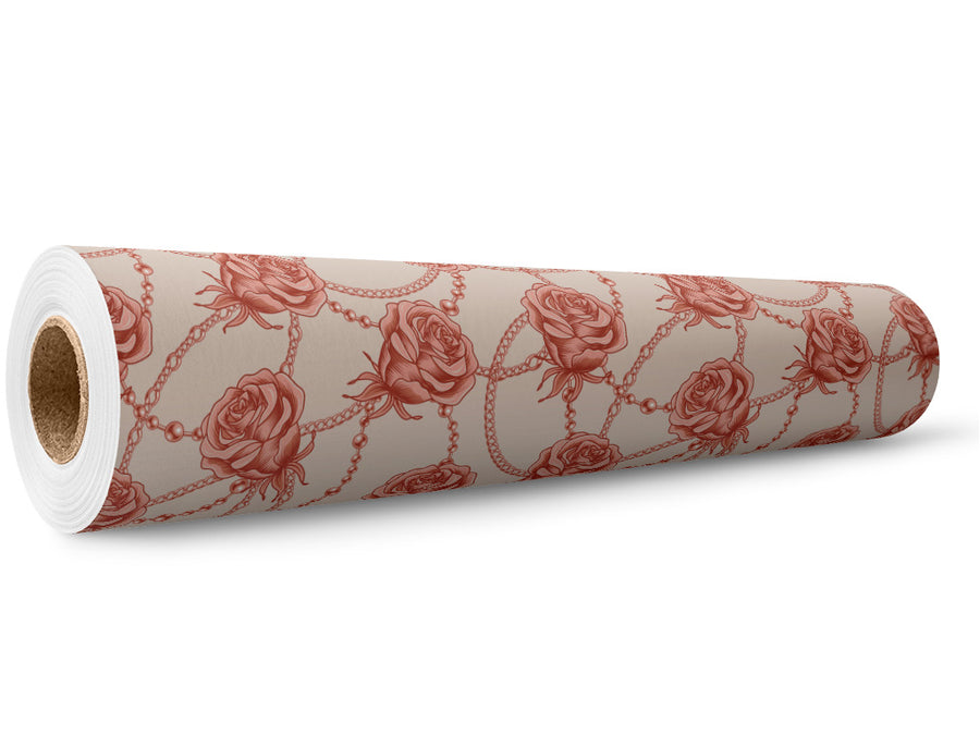 Love Chains Floral Wrap Film Wholesale Roll~Rwraps Series 914 Digitally Printed Vinyl Roll~5